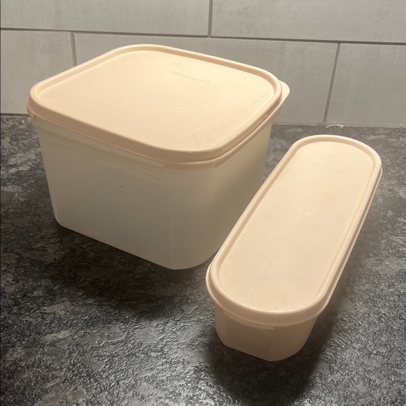 Pink Modular Mate Set Stacking Food Storage Containers.  Exc condition - Picture 1 of 4